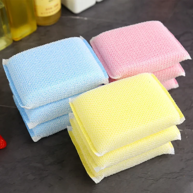 Esponja para lavar platos, almohadilla gruesa para lavar platos, paño de cocina, cepillo multiusos, absorbente para lavar platos, 5/20 piezas