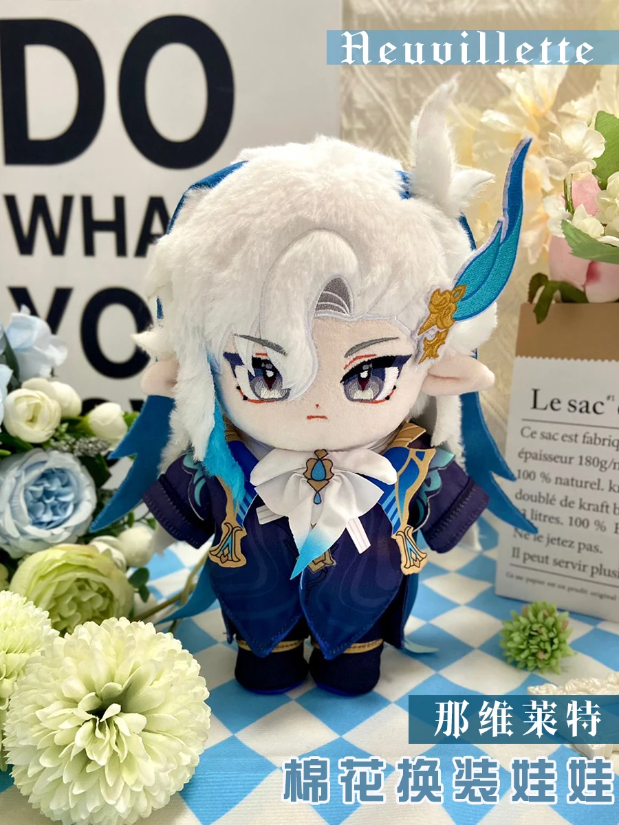 

Anime Genshin Impact Raiden Shogun Cosplay Plush 20cm Cotton Doll Cartoon Changing Dress Up Maumet Puppet Toys Xmas Gift