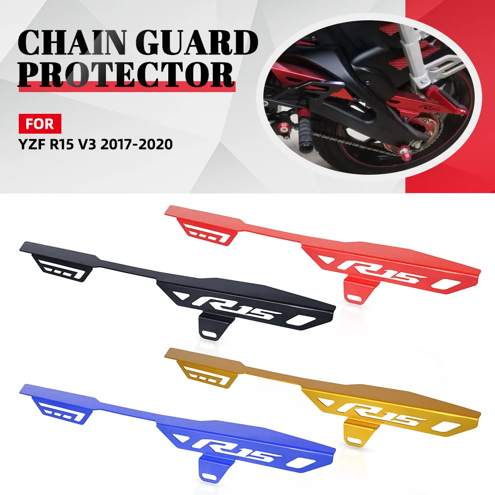 For Yamaha YZF-R15 YZFR15 V3 Rear Sprocket Chain Guard Mud Cover Fairing Cowl Protector YZF R15 V3 2017 2018 2019 2020