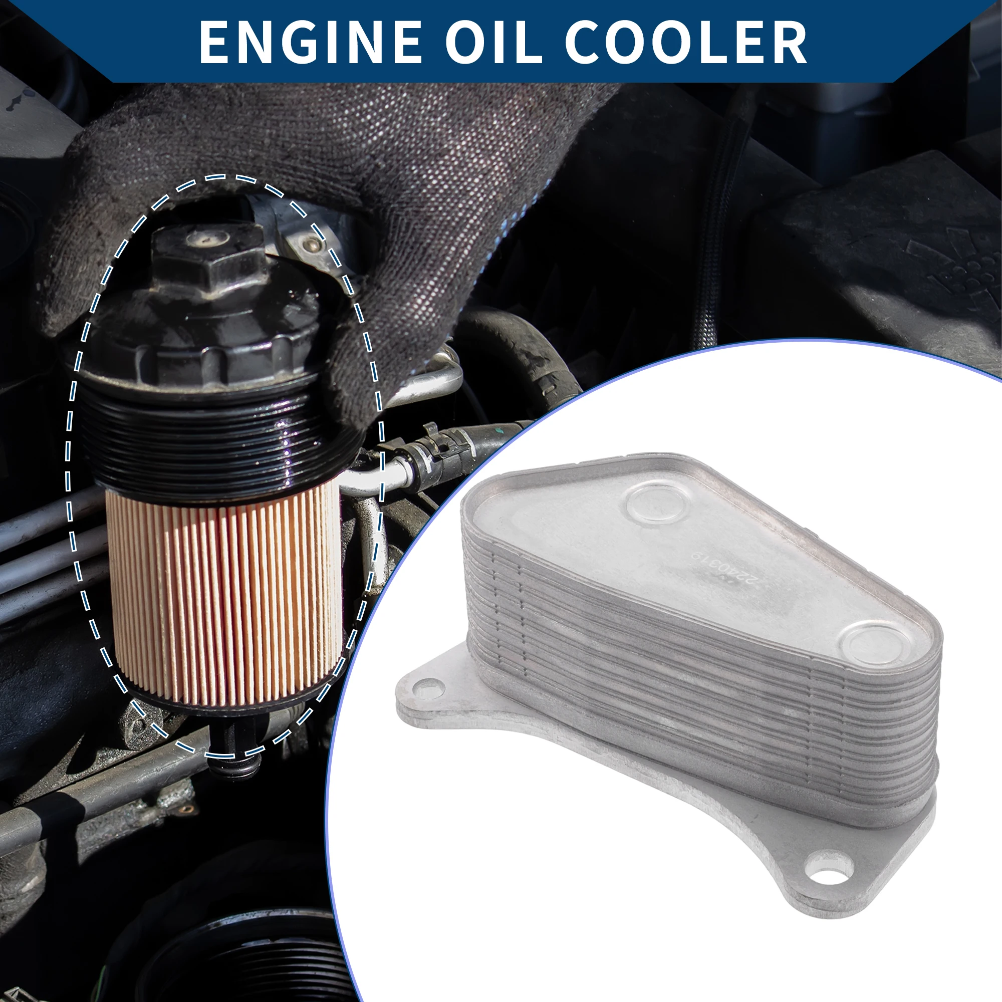 

Масляный радиатор двигателя UXCELL для GMC Terrain 2018-2023 No 12640136 Масляный радиатор трансмиссии