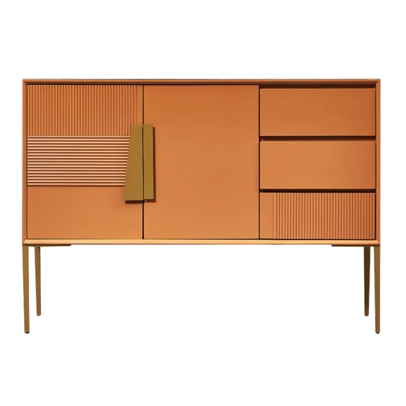 

Light luxury home storage cabinet, living room dining side cabinet decorative entrance cabinet integrated, rock slab surfet