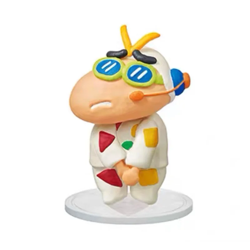 RE-MENT Crayon Shin Chan argile art collection mignon Mini scène série Anime Figure poupée modèle jouets boîte aveugle recueillir ornements