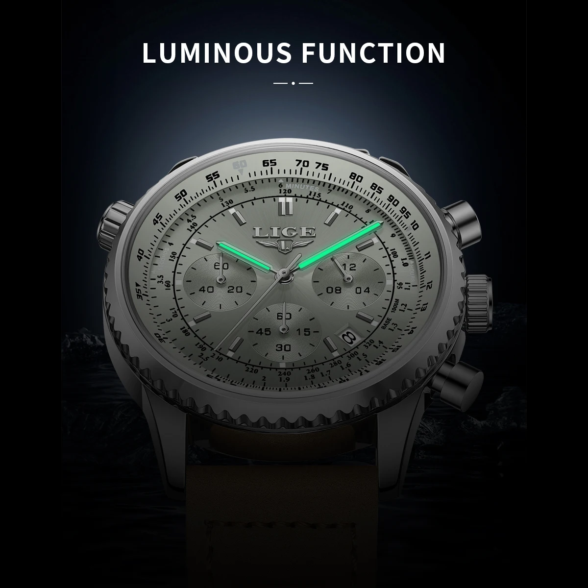 LIGE Teenagers Sport Wristwatch Waterproof Luminous Date Chronograph Man Watch Stainless Steel Luxury Fashion Quartz Men Watches