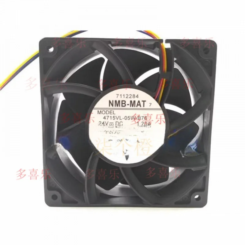 

EE for NMB-MAT 4715VL-05W-B76 12038 DC24V 1.20A 4-Wire Inverter Cooling Fan