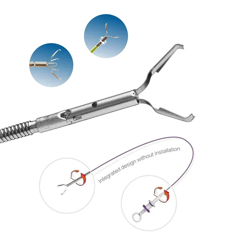 

Medical Disposable Hemoclip Endoscopic Flexible Rotatable Hemoclip