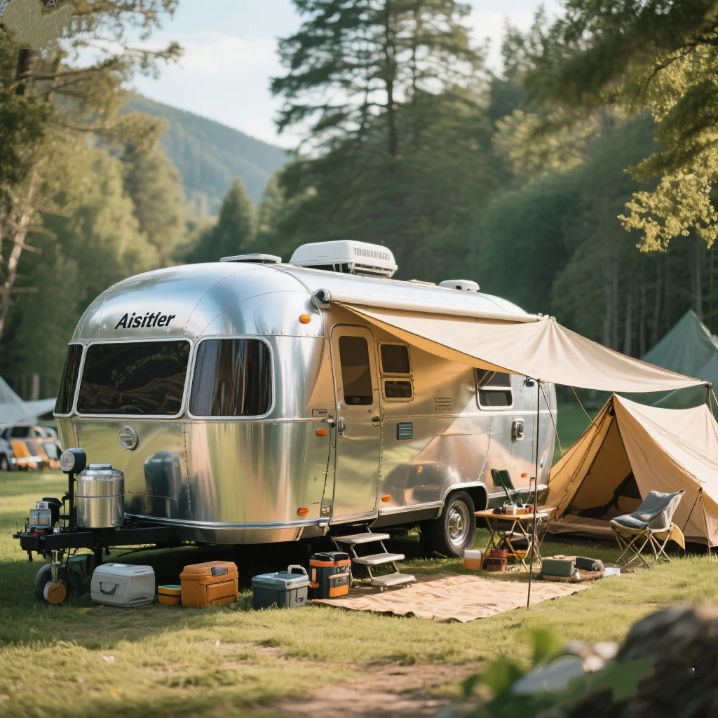 

New Caravan Style Customized Mobile Travel Trailers Outdoors Caravan House RV Campers With car accessories