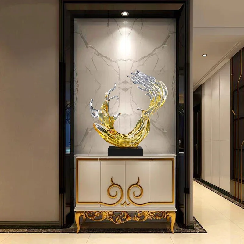 Large Abstract Sculpture, Room Decor, Handicraft Decoration, Porch Office Artwork Statue, Creative Resin Crafts, Nordic Gifts