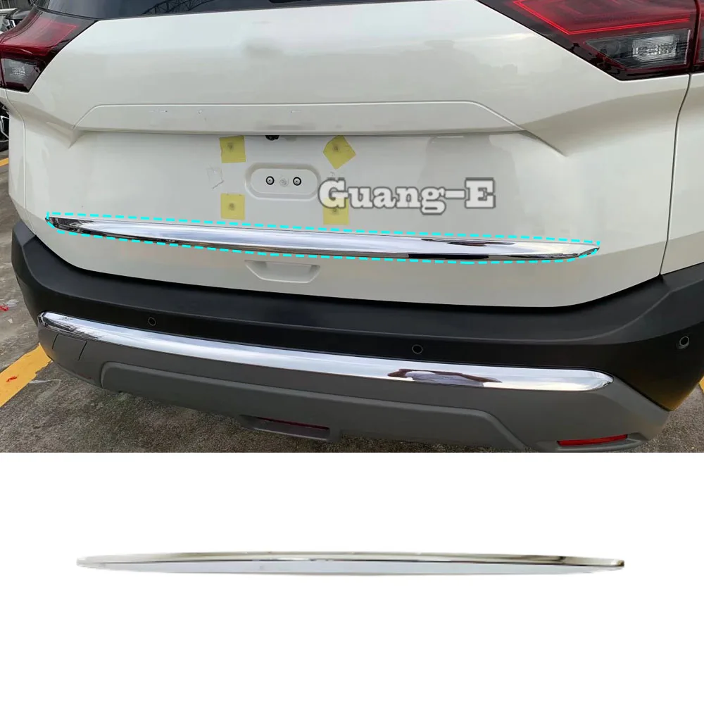 

Для Nissan X-trail Xtrail Rogue T33 2021 2022 2023 2024 2025 Хромированная задняя правая гарнирная нижняя накладка на внешний багажник автомобиля