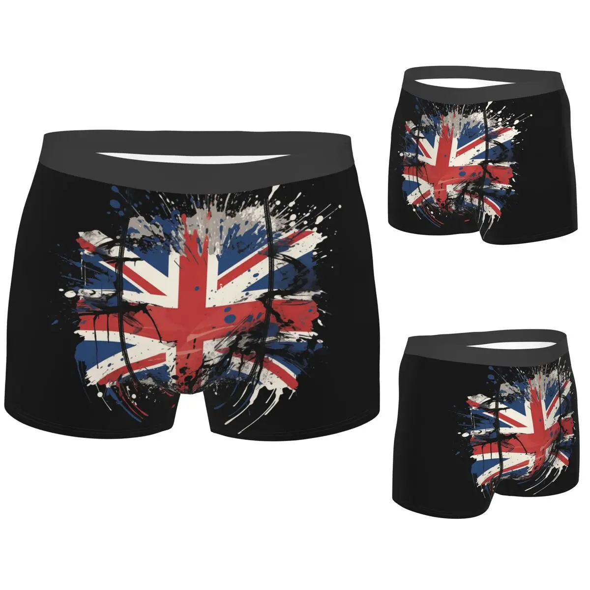 

Boxer Underpants Shorts Union Jack Flag Of The UK Panties Men Soft Underwear for Homme Man Boyfriend Gift