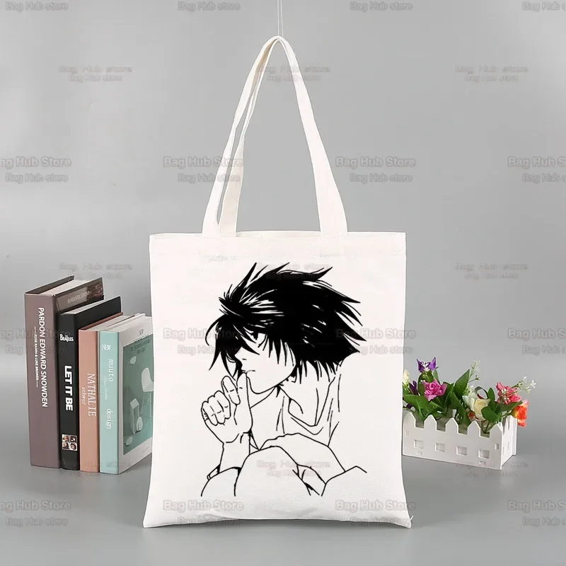 Death Note MisaMisa Yagami Mikami Teru Anime Shopping Bag Grocery Shopper Shopping Tote Bag Reusable Bolsa Compra Sacolas