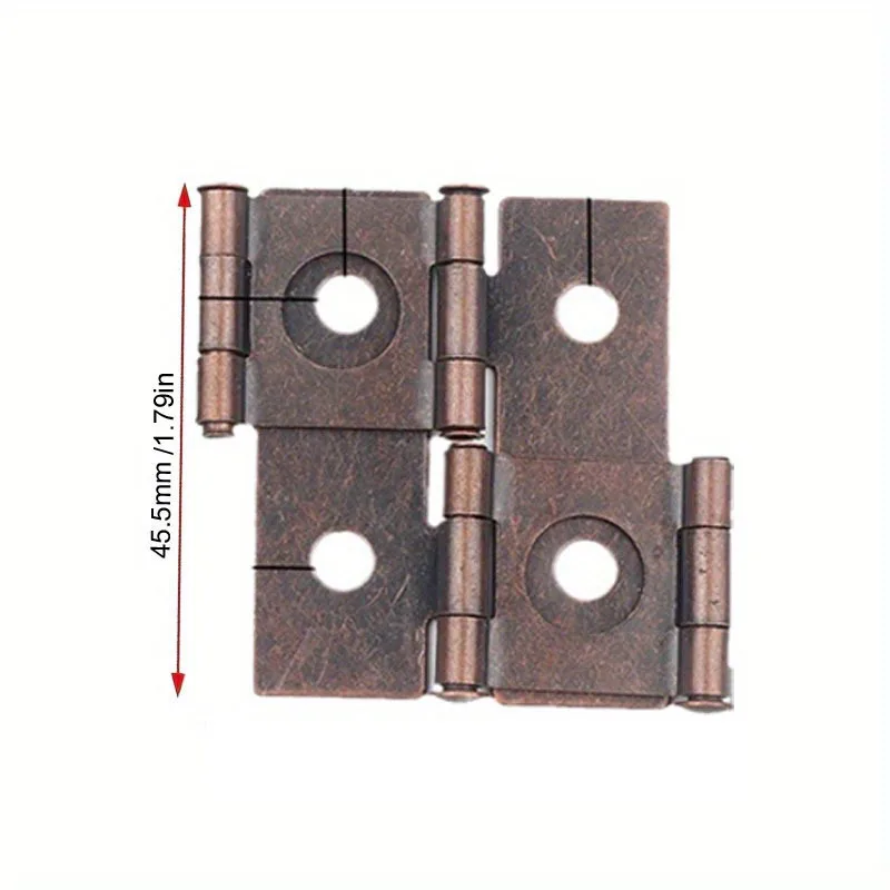 8pcs Furniture Folding Screen Hinges Hardware Bedroom Door Folding Screen Gate Hinges Retro Style Double-Acting Door Hinges