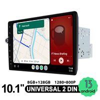 2025 New 10 Inch Car Stereo Radios with Volume Knob Double 2 Din Head Unit Apple CarPlay Android Auto GPS Multimedia Car Audio