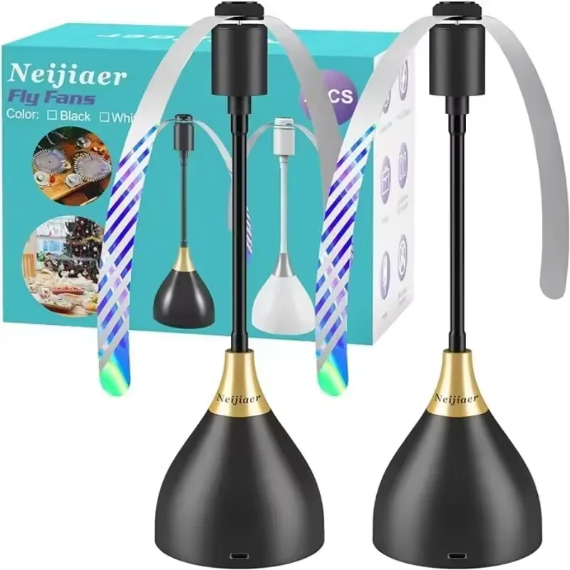 2/3pcs Portable Fly Repellent Fan For Tables Effective Fly Drive Fans Keep Flies Away With Soft Blades Picnic BBQ Party Fly Fan