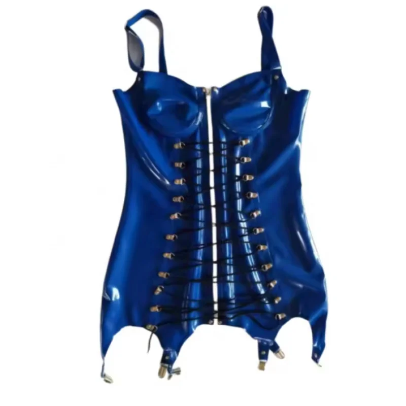 Latex-Gummi-Catsuit Ganzanzug Korsett Maßgeschneiderte Oberteile