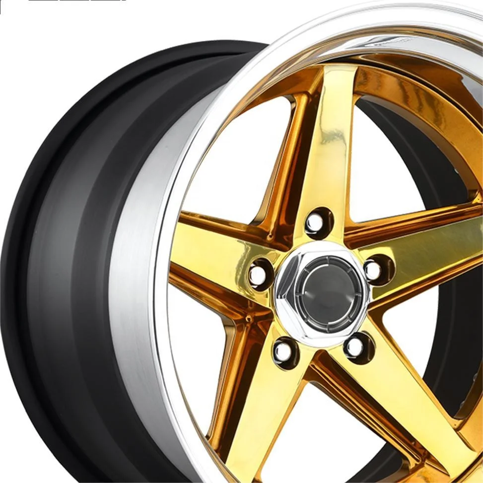 for   Custom New Type Double Color Forged High Strength Wheel 16/17/20/21 Inch deep concave dish 5X114.3 5X120 Passenger Car Whe