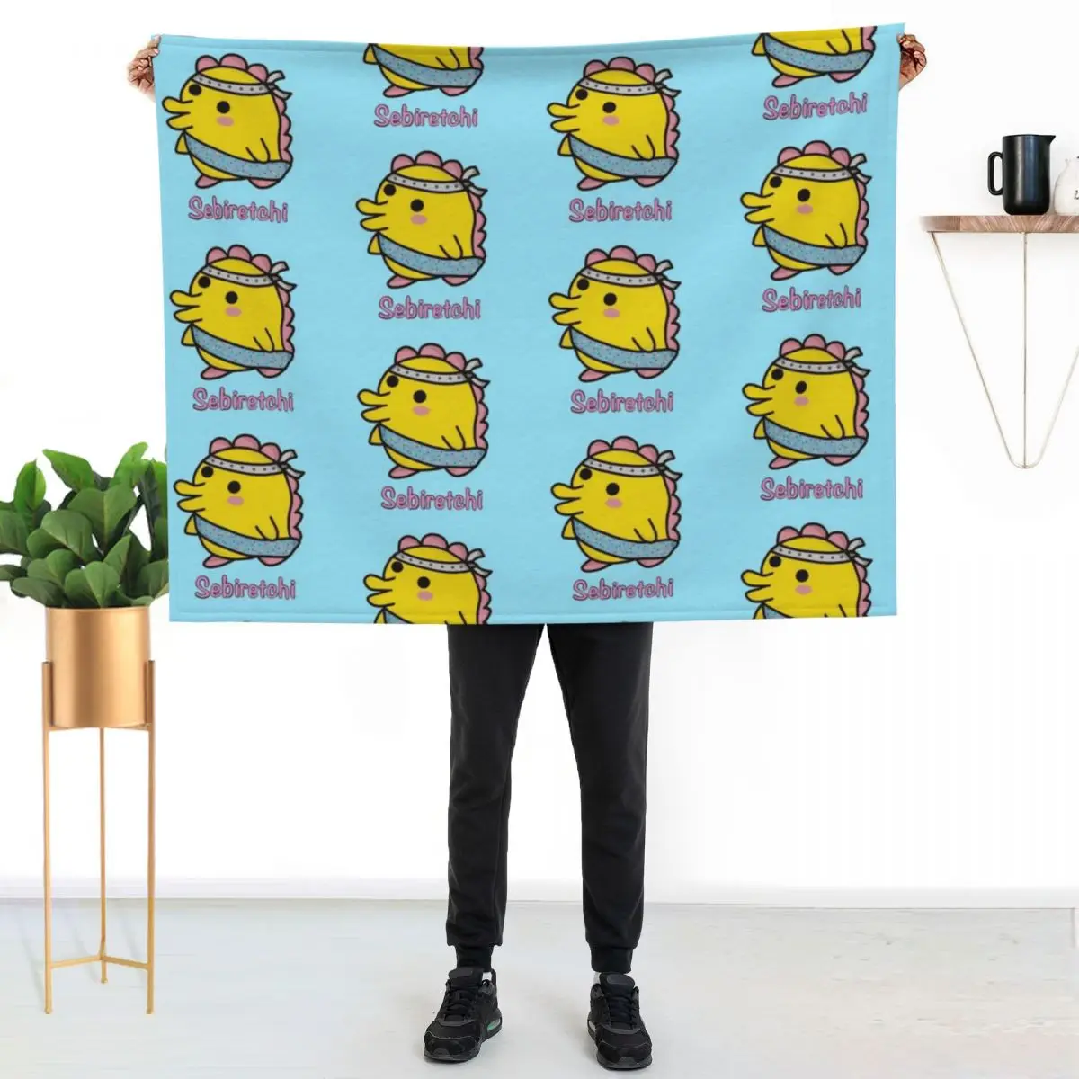 

Sebiretchi Tama Friend (No Background) Throw Blanket Cozy Warm Blanket for Bed Room Decor