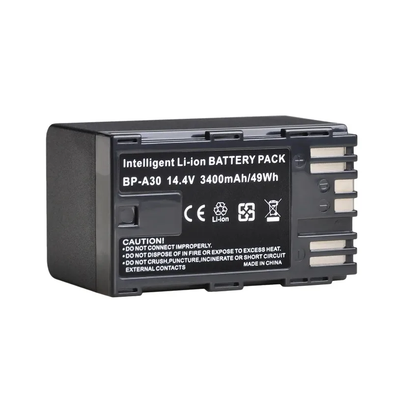 3400mAh BP-A30 BP A30 BPA30 Battery for Canon  BP-A60  BP-A30 Canon EOS CA-CP200L C200 C220B C300 Mark II  C500 Mark II 49Wh