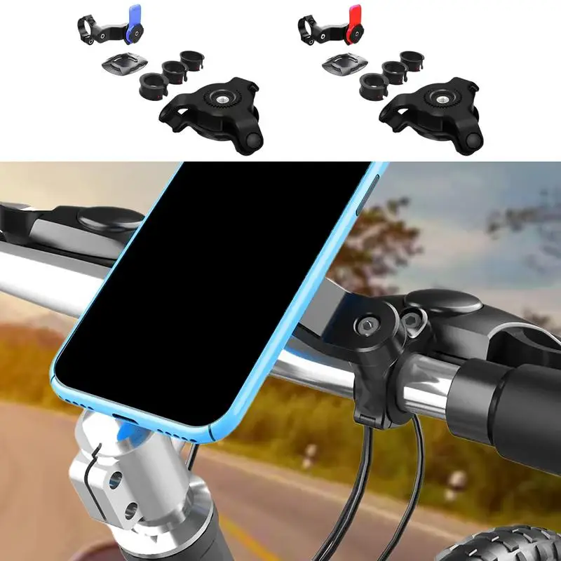 Motorcycle Phone Holder Mount Handlebar Phone Mount Scooter Phone Clip Handlebar Clamp For Motorcycles Strollers Phone Stand For