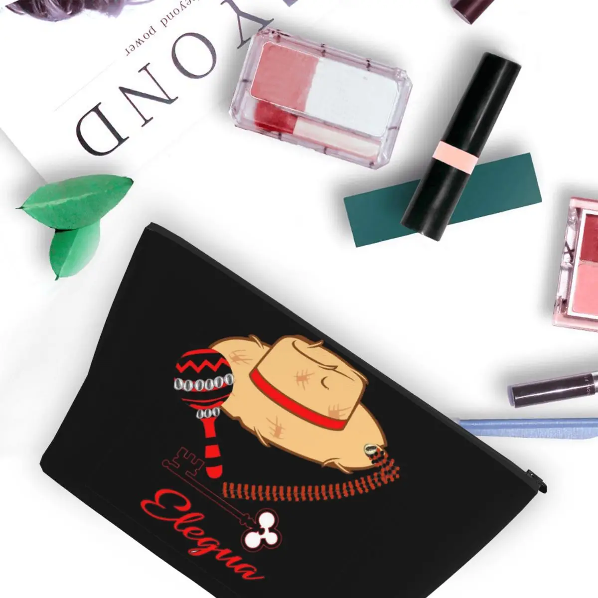 Eshu Elegua Laroye Hat Mujeres Bolsas de cosméticos Viaje Maquillaje Organizador Bolsa Almacenamiento de artículos de tocador Estuche Dopp Kit