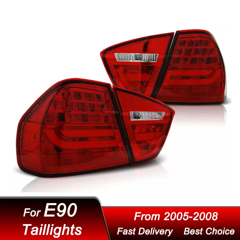 

Автомобильные задние фонари для BMW 3 серии E90 320 325 2005-2008 новый стиль, полный светодиодный задний фонарь, динамический указатель поворота, задний фонарь в сборе