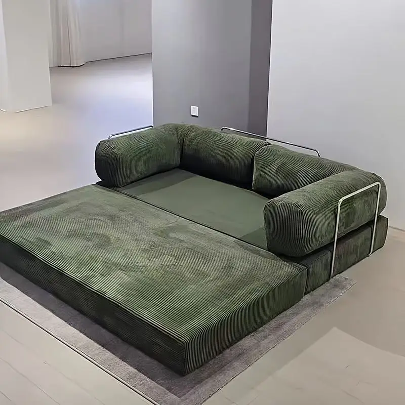Klappbares Sofa für Wohnzimmer Kleine Wohnung Zweisitzer Modulares Modernes Sofa Kompaktes Einfaches Faulbett-Sofa Multifunktionale Kombination
