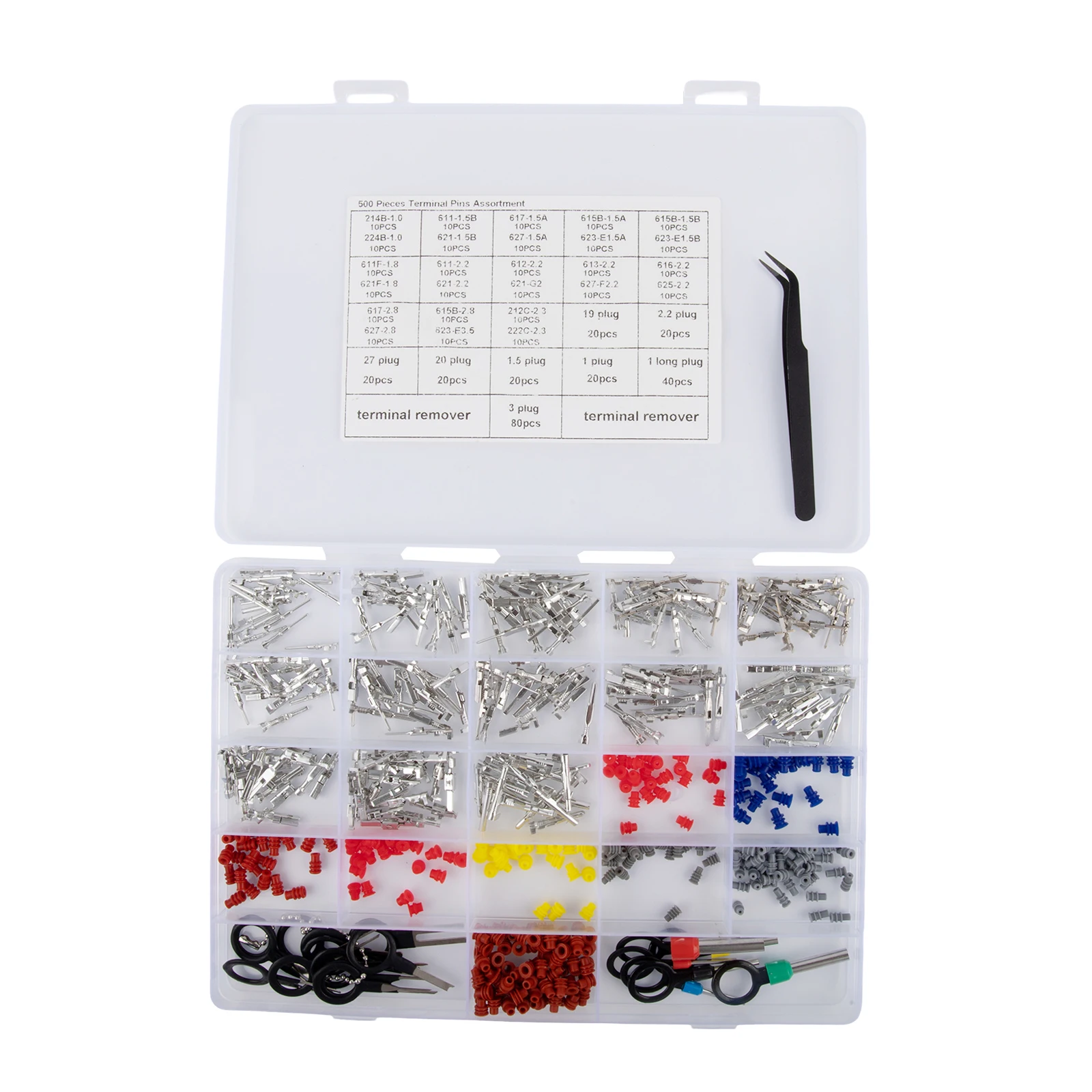 Automotive Connectors Connector Pins Kit Excellent Conductivity Tin-Plated Copper Material Versatile Applications