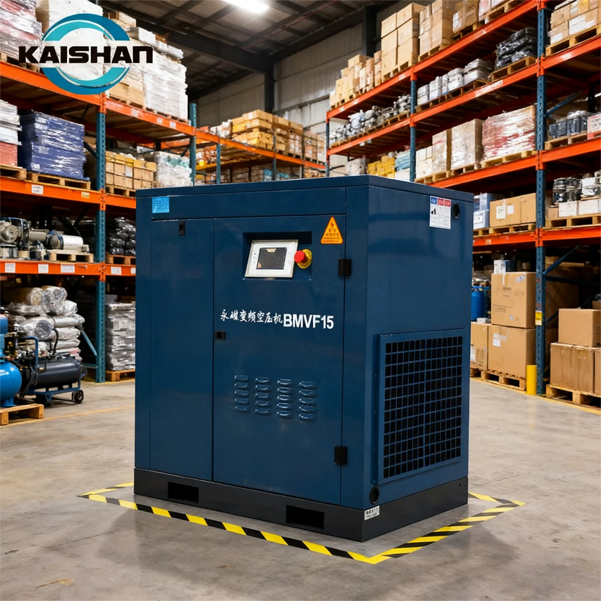 Kaishan Compressor 10hp 15KW Industrial air Compressor 380V Three-phase Electricity 50HZ 15kw Screw air Compressor