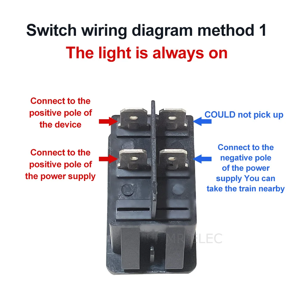 KCD4 Rocker Switch ON-OFF 2 Position 4 Pins  LED 12V 35A automobile refitting fog lamp switch with light Rocker switch