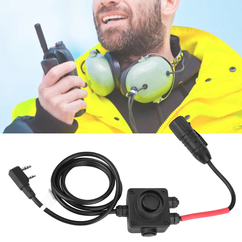 Headphone PTT Adapter PTT Push tO Talk Adapter for Z-TAC Series Military Radios Earphone Headphone Z134- PTT Adapter