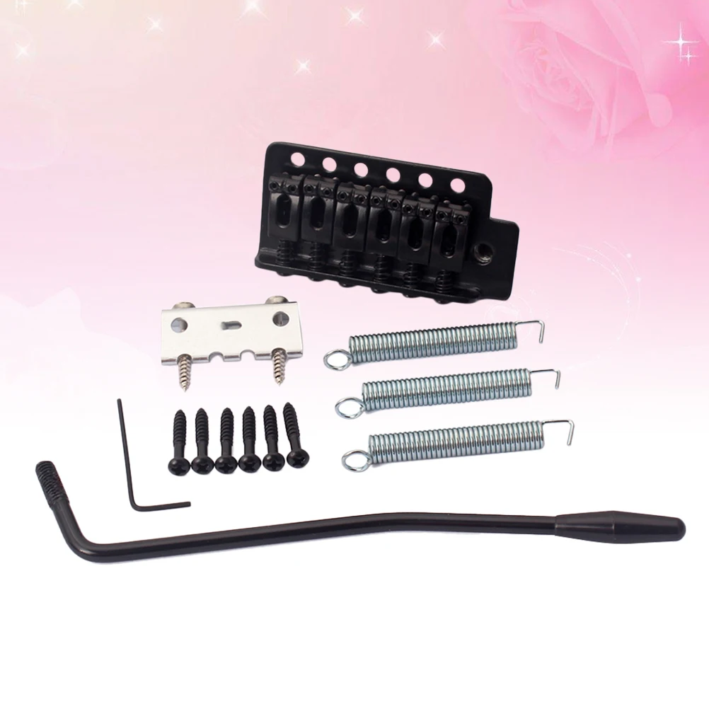 

Bridge Set Black Guitar Accessories Single Tremolo Left Handed System for Electric