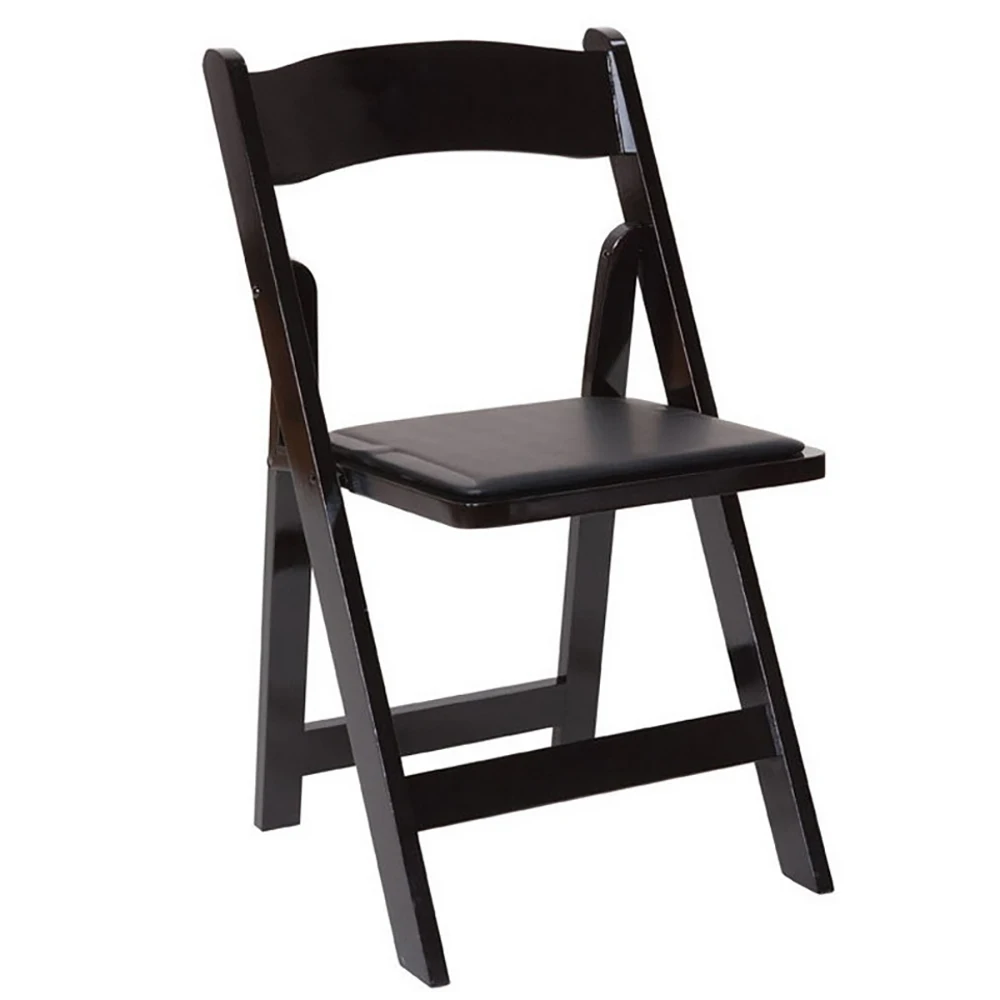 Wholesale cheap commercial stackable black folding chair wedding party events home hotel furniture folding chair