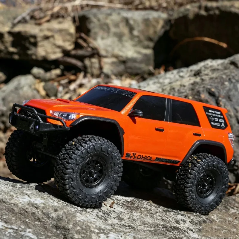 New Axial SCX24 1/24 Mini Remote Control Simulation Toyota 4Runner Brushed RC 4WD High-Speed Climbing Off-Road Vehicle Model Toy