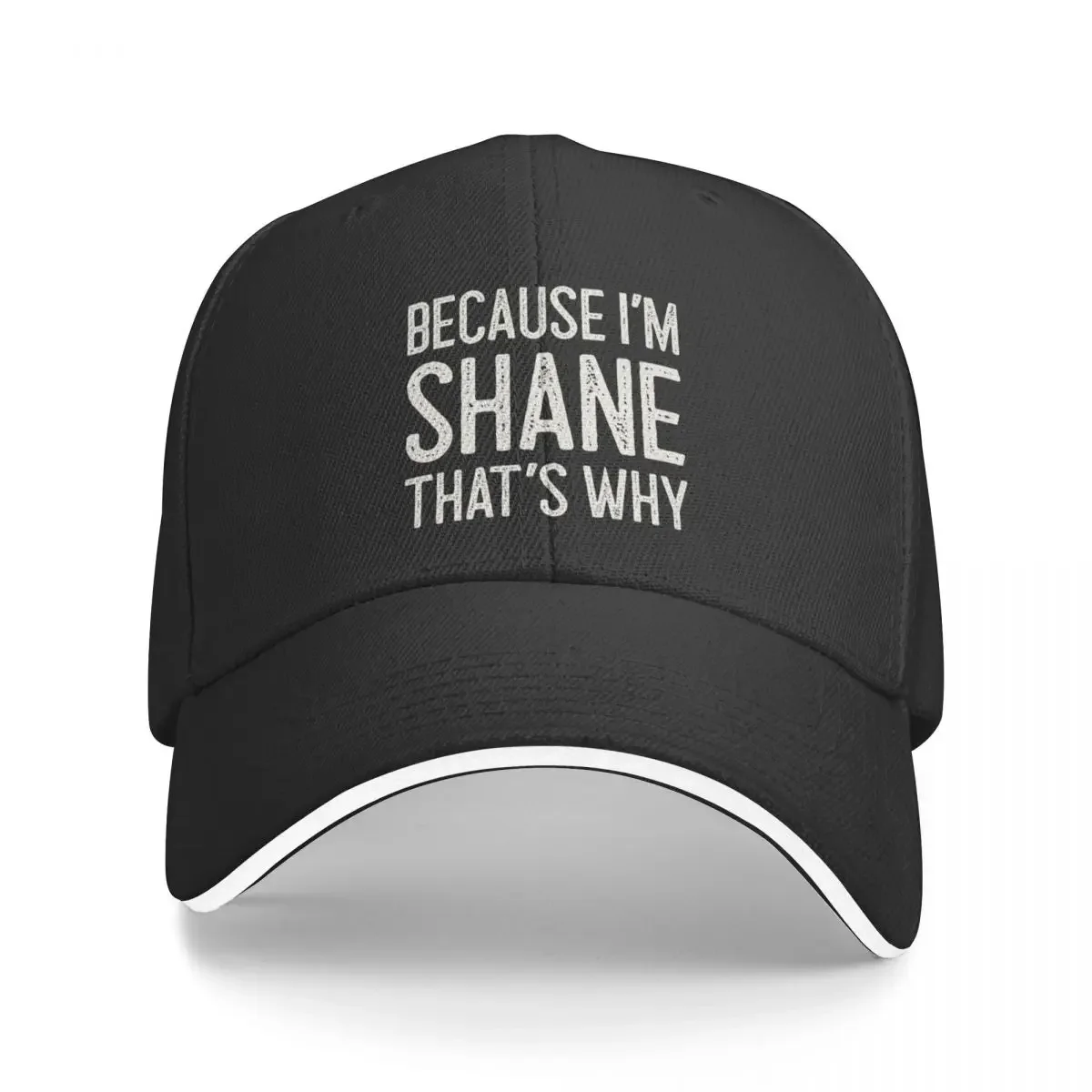 

Because I’m Shane That’s Why Funny Personalized Name Baseball Cap Wild Ball Hat hard hat Bobble Hat Mens Hats Women's