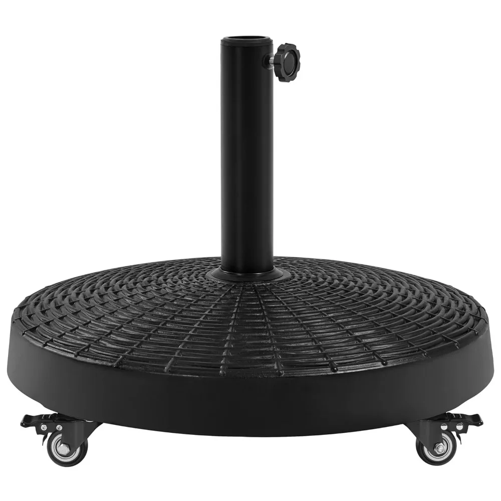 20.5 55.7lbs Patio Umbrella Base Self-Weight Heavy-Duty Resin Base Stand with Wheels, Customized