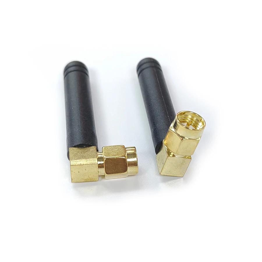 10PCS/Lot 433MHZ  Glue Stick Antenna Connector For GPRS/GSM/WIFI 5CM 2.5DBI SMA Elbow