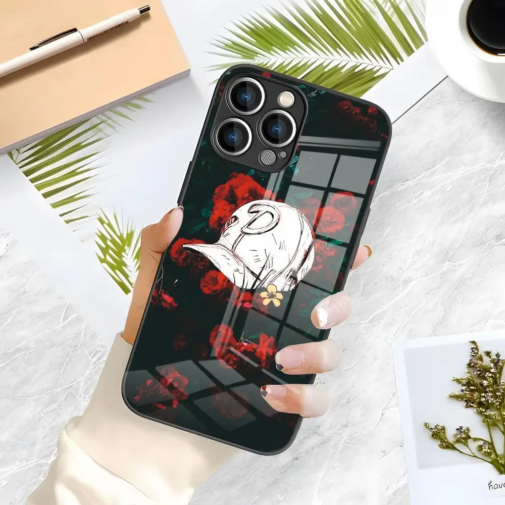 حافظة لهاتف آيفون 17 Air 16 E Pro Max 15 14 13 Mini 12 Pro 11 Max Plus غطاء زجاجي أسود من Game The Walking Dead #1