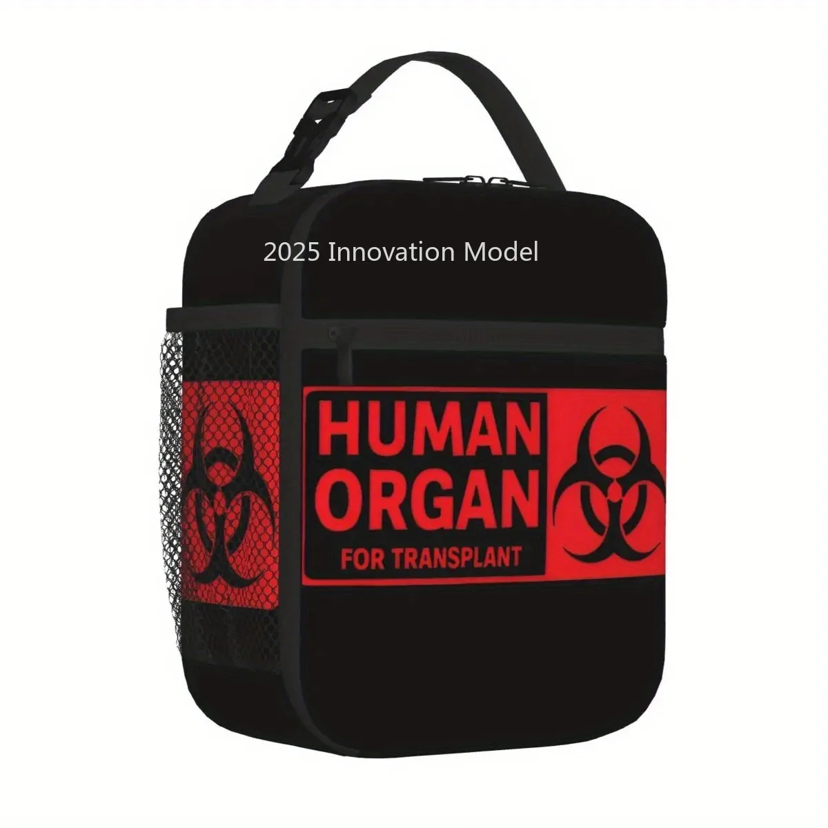 Red Human Organ for Transplant Insulated Lunch Bag Cooler Bag Meal Container Large Tote Lunch Box Food Storage Bags