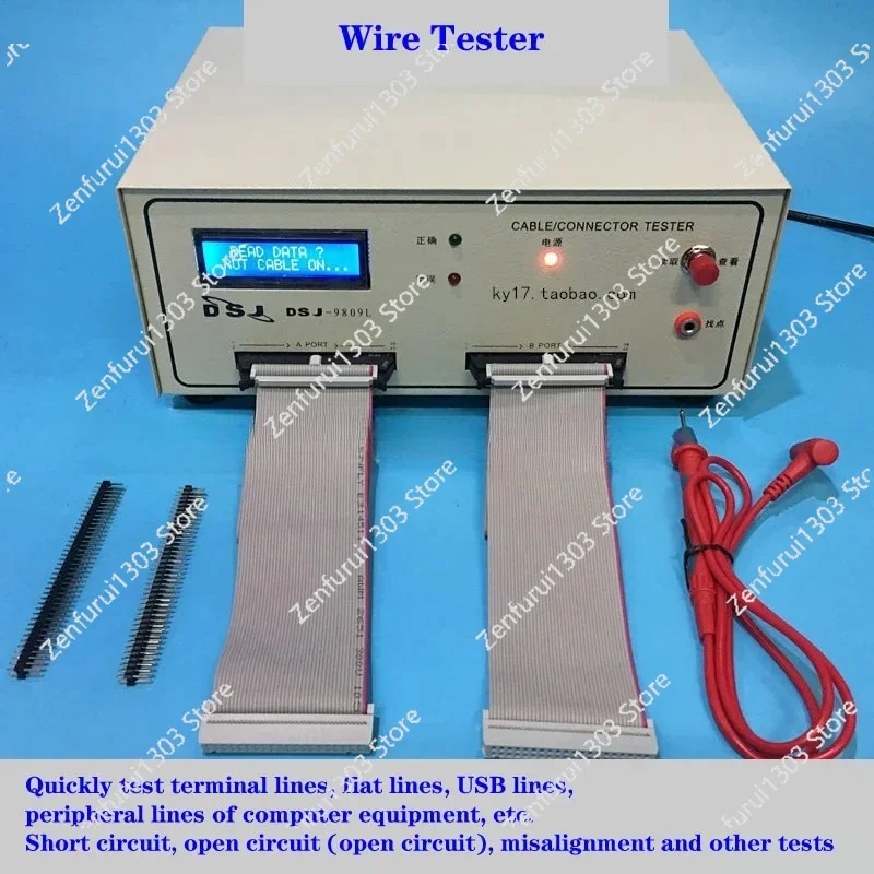 

Dual-Ended Data Cable Tester Wire Harness Machine for Conduction Short Circuit Dislocation Detection Wire Testing Equipment