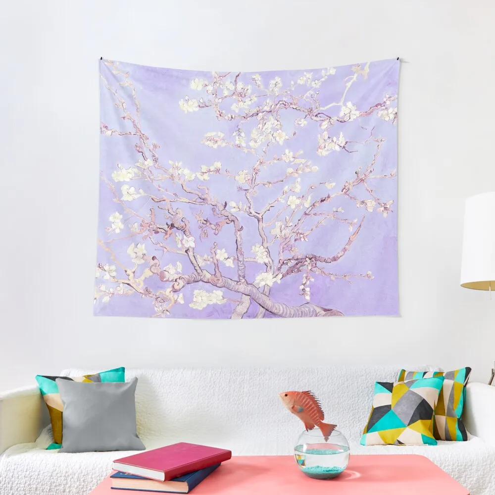 

Vincent Van Gogh almond blossoms lavender Tapestry For Bedroom Wall Decor Tapestry