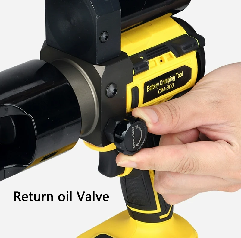 휴대용 유압 펜치 소형 브러시리스 모터 CM-300 전기 압착 펜치 구리 알루미늄 와이어 터미널 압착 펜치
