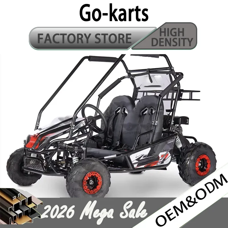 Go-Kart per Adulti ad Alta Velocità Fuoristrada, Motore 196cc 4 Tempi 65HP ad Alta Coppia con Freni Idraulici per Sport e Avventure all'Aperto