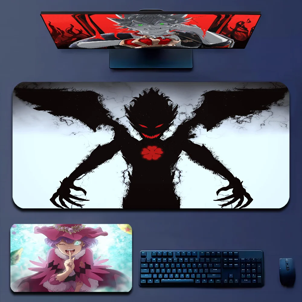 

Black Clover Non-slip Lockedge PC Gaming Mouse Pad Gamer Desk Mats Keyboard Pad Mause Pad Muismat For PC Mouse Carpet