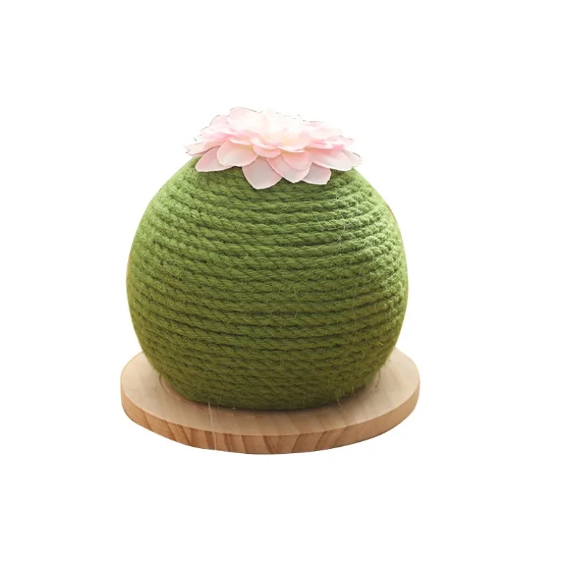 

Cactus Cat Scratching Board Claw Grinder Cactus Sisal Scratching Post Round Climbing Frame Wear-resistant Cat Scratching Toys