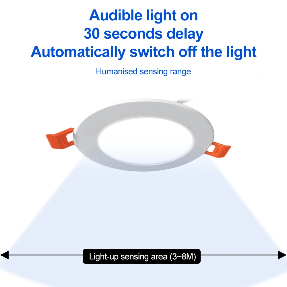 Faretto da incasso a LED sensore di movimento PIR lampada da soffitto a LED faretto da incasso 5W 7W 9W 12W 220V faretto da incasso a Led Smart Spot