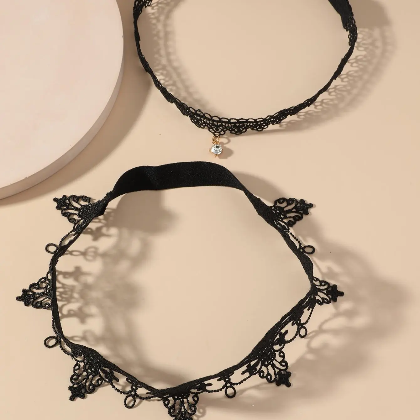 2 pieces simple temperament superior sexy thigh chain lace with zircon pendant lady fashion chain holiday chain casual thigh