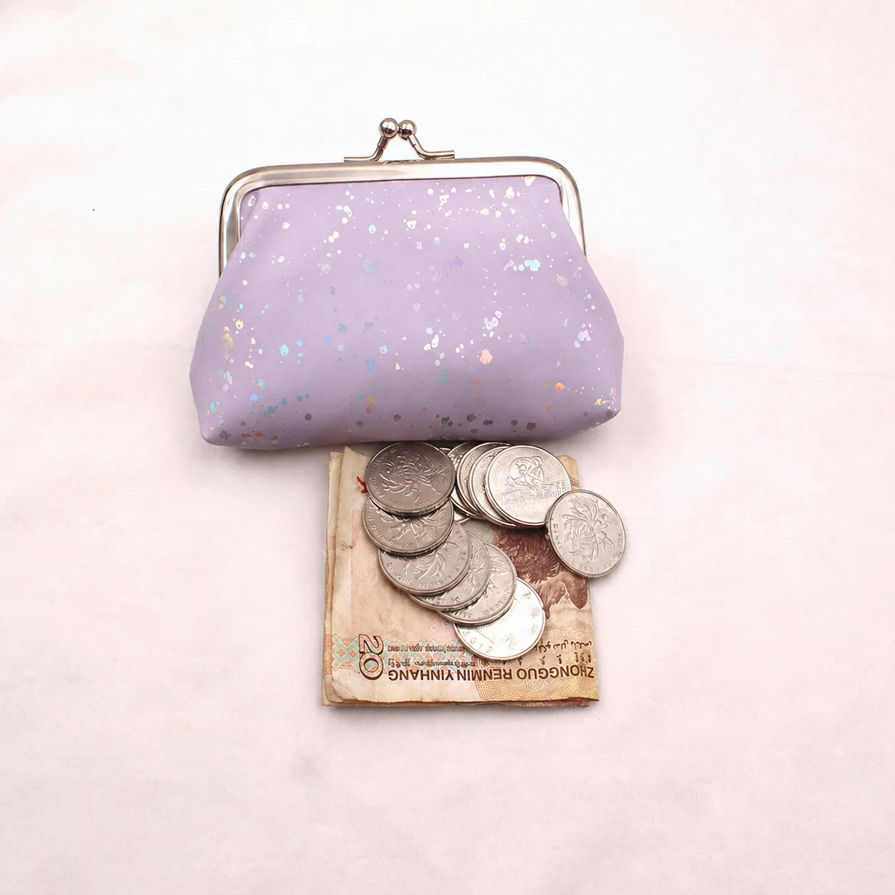 Pu Coin Purse  Card Holder Pouch Kiss Lock Clasp Purse Star Dot Vintage Coin Purse For Daily Outing Shopping Dating