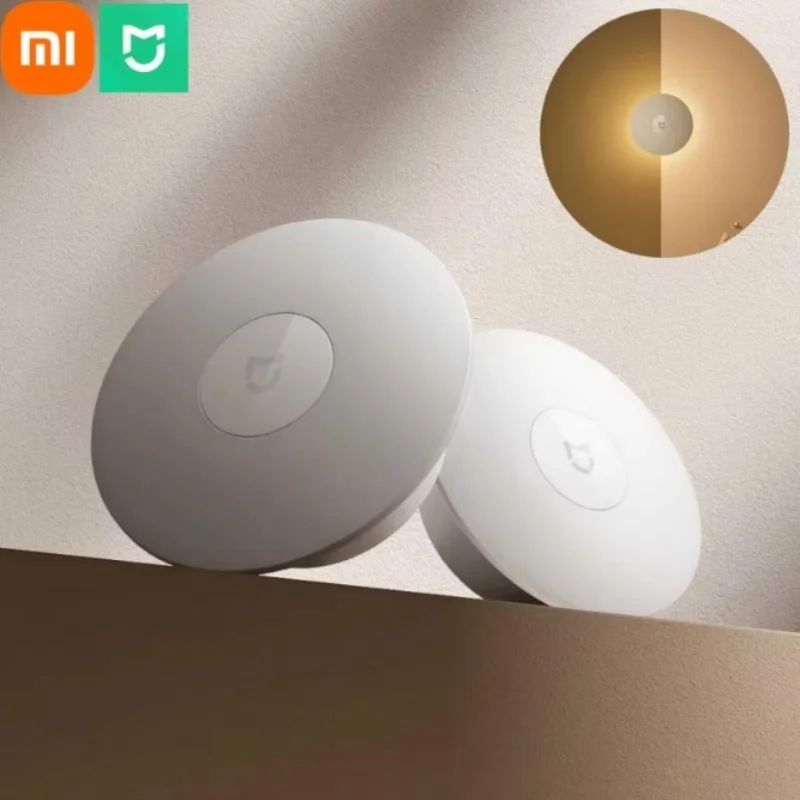 

Ночник Xiaomi Mijia 3 с двойным датчиком, автоматическим датчиком освещенности, регулируемой яркостью, мягкий свет, перезаряжаемый через Type-C, 600 мАч
