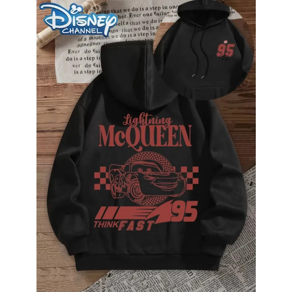 ديزني الرسمية البرق ماكوين هوديي البلوز عارضة السترة الرجال والنساء أزياء عارضة هوديي الخريف والشتاء