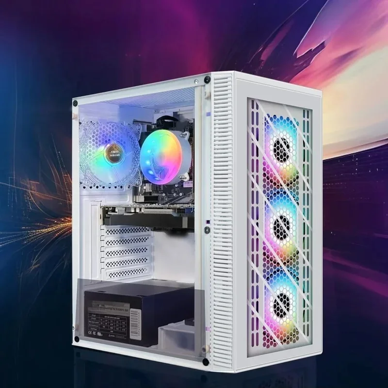 게이밍 PC 컴퓨터, 지포스 GTX 1660 슈퍼 6G, 코어 i7 8세대 최대 4.1GHz, 16G DDR4, 1T SSD, WiFi 6 및 블루투스 5.2, RGB 팬 x4