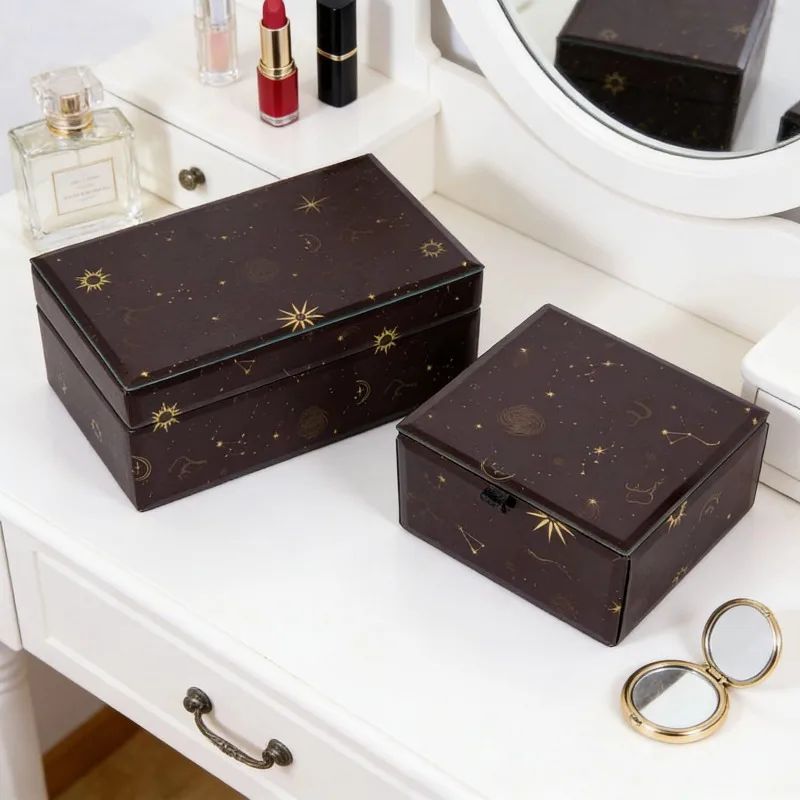 Luxury Jewelry Box Creative Jewelry Storage Boxes Exquisite Earrings Necklace Organizer Boxes Room Desktop Decoration Organizer